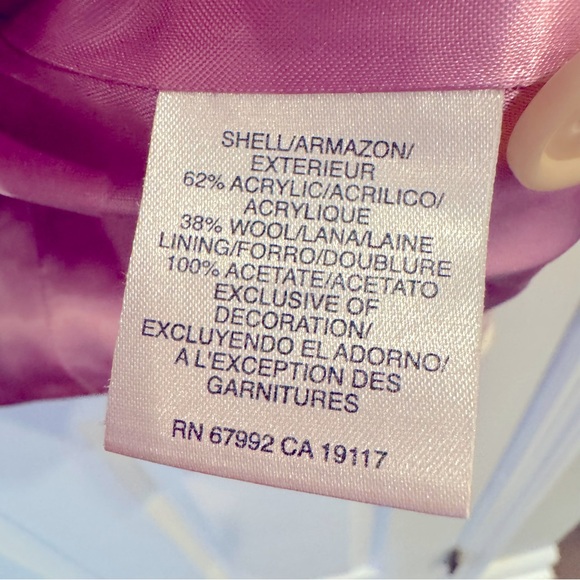 Sigrid Olsen Textured Pink and Cream Blazer - Picture 6 of 10